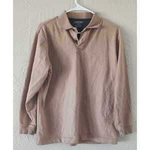 St John's Bay Sueded Jersey Henley Size L